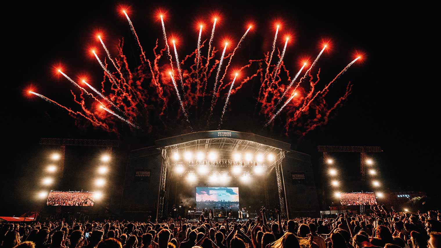 Victorious Festival fireworks display